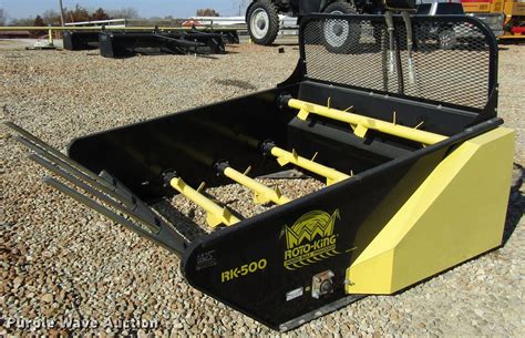 round bale processor for skid steer|skid loader bale processor.